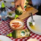 Piatto condito con olio extravergine Boom