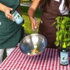 Olio Boom versato durante la preparazione di un piatto